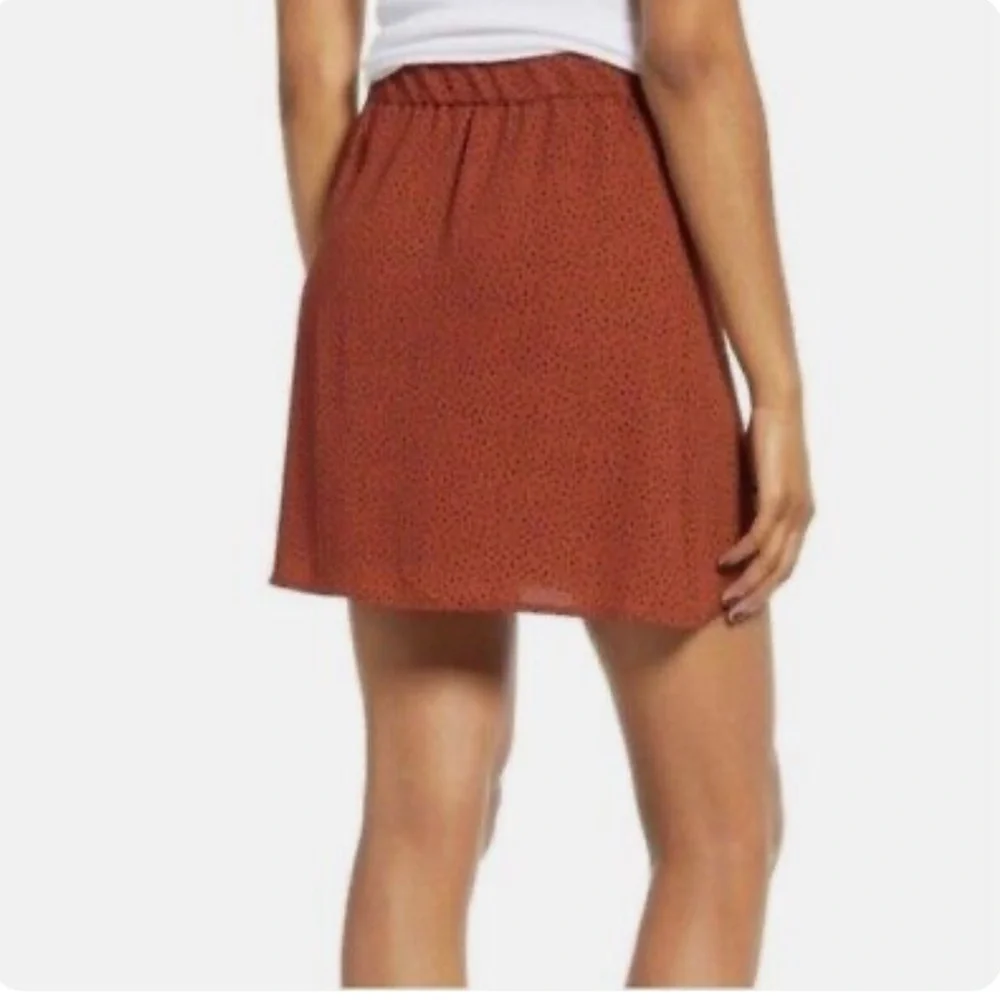Bp leopard print skater skirt EUC